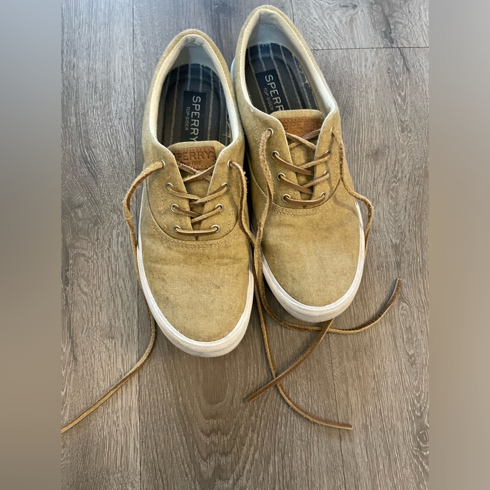Sperry Men's Brown Canvas Sneakers